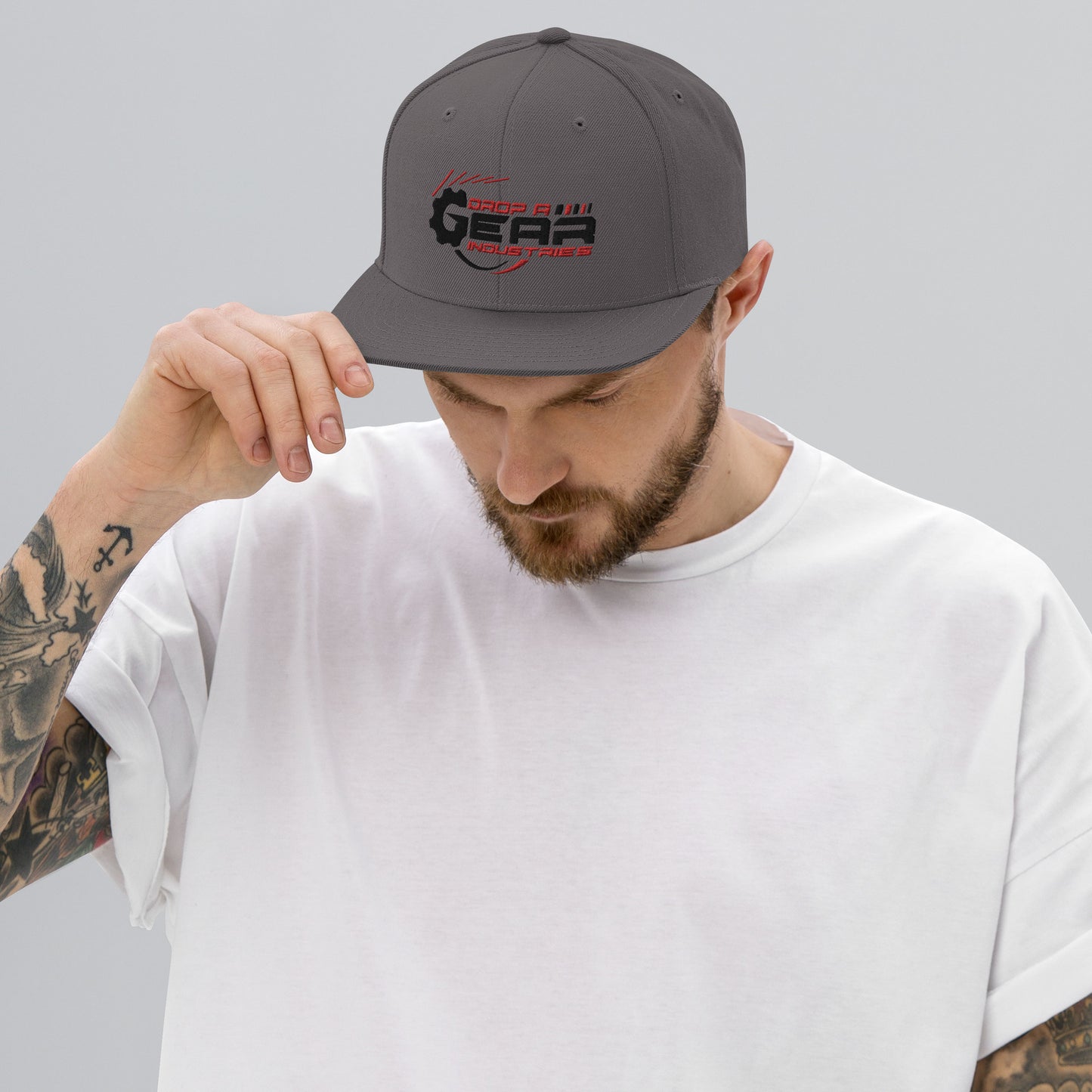 Drop A Gear logo Snapback Hat