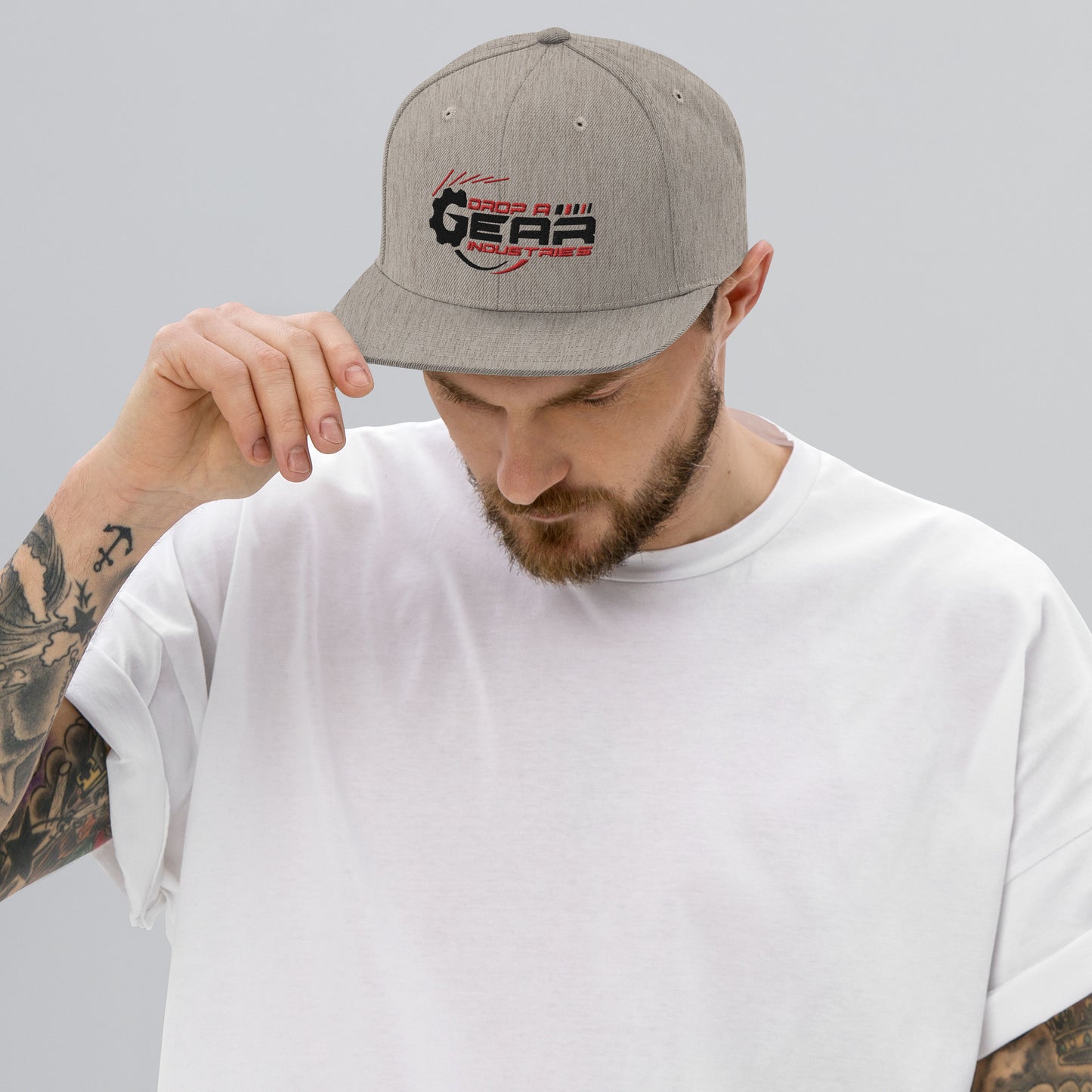 Drop A Gear logo Snapback Hat