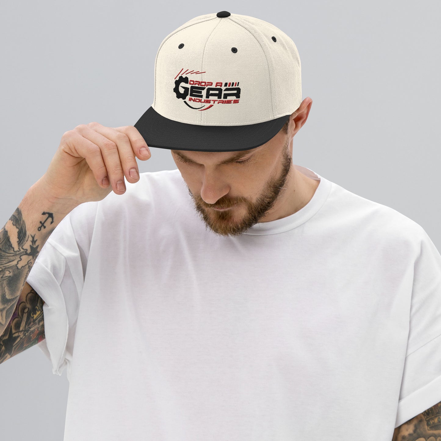 Drop A Gear logo Snapback Hat