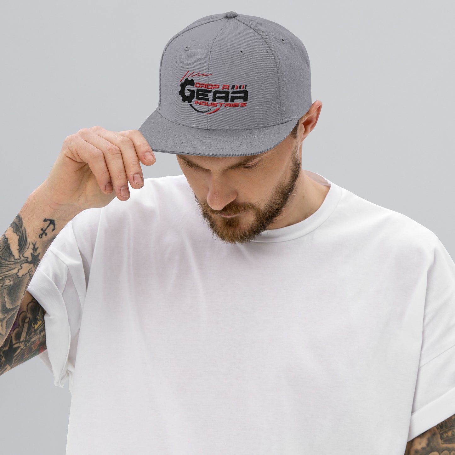 Drop A Gear logo Snapback Hat